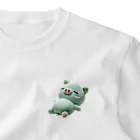 〜Dariishop〜のおやすみ🐷さん One Point T-Shirt