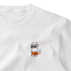 マカロンのサングラスをかけたネコ One Point T-Shirt