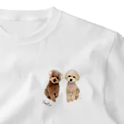 トイプードルの虎太郎＆三桜公式SHOPのトイプードルの虎太郎＆三桜ワンポイントTシャツ One Point T-Shirt