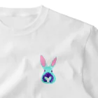 NIKORASU GOのゆめかわウサギ ワンポイントTシャツ