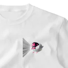 街のいろどりの激おこ！ぎゅるぎゅる桜文鳥 ワンポイントTシャツ