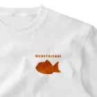 NIKORASU GOのダジャレデザイン「めでたい焼き」 ワンポイントTシャツ