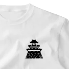 お城Tシャツ＆グッズ曲輪の天守 ワンポイントTシャツ