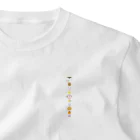 kimchinのやさしい色合いの和菓子のセット One Point T-Shirt