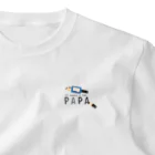 イラスト MONYAAT のちびた鉛筆 PAPA*C One Point T-Shirt