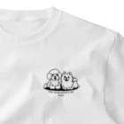 イラスト MONYAAT のToypoo ＆Pome A ワンポイントTシャツ