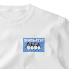 penguininkoのSpheniscus Quartet blueversion💙 One Point T-Shirt