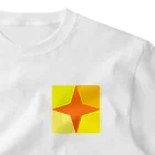 みょん-みょんの手裏剣（黄）ｋ ワンポイントTシャツ