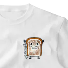 イラスト MONYAAT の食パンくんこげたくん ワンポイントTシャツ