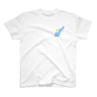 satoayaのアニマルカフェのシ―フードアニマル　クリームソーダジンベイ ワンポイントTシャツ