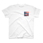 Mellow-Skyの美しすぎるハートシーグラス ワンポイントTシャツ