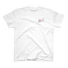 migaku_designの国王も健康第一 ワンポイントTシャツ