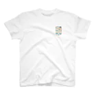 立川沙紀とフルーティーpuppiesのチューリップの絵 ワンポイントTシャツ