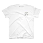 猫のきぬくんのお店の華麗なるツノ族 ワンポイントTシャツ