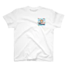 ganeshaのおもちゃのヨットに乗ってかわいいライオンに出会おう One Point T-Shirt