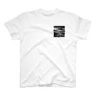 yohiti193の（モノクロ写真風）山間の戦場のジオラマ② One Point T-Shirt