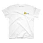 kanoh_artの愉快なネコ「Who is ？」　ワンポイントTシャツ One Point T-Shirt