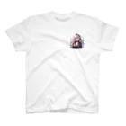 美少女silver girl'sの銀髪の女の子7 One Point T-Shirt