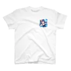 SWQAのプールを楽しむjk ワンポイントTシャツ