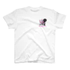 KVM｜kitten ＊ venetian-maskの仮面のチンチラペルシャ｜子猫｜MEOW ① ワンポイントTシャツ