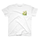 Rパンダ屋の「白薔薇」グッズ ワンポイントTシャツ