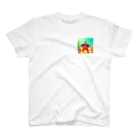 KIglassesのサングラスをかけたハッピーなヒトデ - 海の陽気な仲間！ One Point T-Shirt