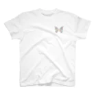 chicodeza by suzuriのビビッドな蝶々 ワンポイントTシャツ