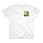 noiSutoaのかわいいにじ色の恐竜 One Point T-Shirt