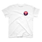 psychedelic mountainのsun set One Point T-Shirt