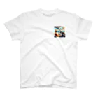 猫に会えるサロンの夏猫くん One Point T-Shirt