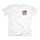 Tこまゆのアール・ヌーヴォー風の少女 One Point T-Shirt