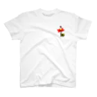 マエソワヒロユキ SHOPのAnalog-Flower ワンポイントTシャツ