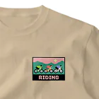 のりものドット絵TシャツのRIDING ワンポイントTシャツ