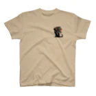 lblのネイティブアメリカンな猫 ワンポイントTシャツ