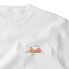 むすびごはんのお風呂大好き栗毛ちゃん ワンポイントTシャツ