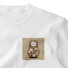 可愛い動物マトリョーシカのクマのマトリョーシカ（薄い茶色） One Point T-Shirt