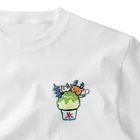 あずき缶のかき氷-若草山の夏- ワンポイントTシャツ