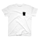 kiramekito_nekoのお返事する黒猫 One Point T-Shirt