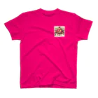 まんまるちゃんの薔薇とフルーツのSweetな香り One Point T-Shirt