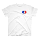Ａ’ｚｗｏｒｋＳのダブルニコちゃん TRICOLOR FRANCE One Point T-Shirt
