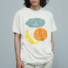 kikiのcloud,sun,moon オーガニックコットンTシャツ