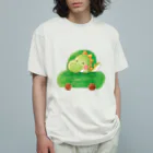 torisun shop (SUZURI)のぶーぶー恐竜くん オーガニックコットンTシャツ