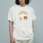 はれくまベーカリーのはれくま虹 オーガニックコットンTシャツ