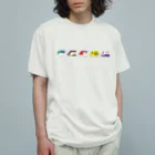 キラフルポップのコロンと新幹線 Organic Cotton T-Shirt