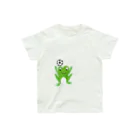 Illustrator Moca&Ram shopの🐸かえるのヘディング Organic Cotton T-Shirt