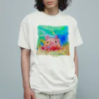 onmycolorの楽描き店のめんだぁこさん Organic Cotton T-Shirt