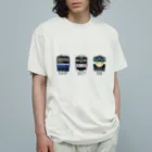 &TRAIN DESIGN STOREの横須賀線 E235系 E217系 113系 正面 Organic Cotton T-Shirt