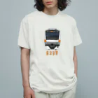 &TRAIN DESIGN STOREの中央線 E233系 正面 Organic Cotton T-Shirt