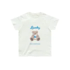 papiko くまさんのlaundry bear  オーガニックコットンTシャツ