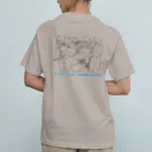 coeur.yu（クードットユー）の  音楽なしじゃ生きていけない（ロゴカラー：ブルー） Organic Cotton T-Shirt